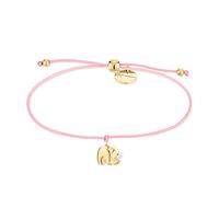 Armband TAMARIS "Schmuck Geschenk Edelstahl Textil Armkette Little Elephant", bunt (gelbgoldfarben, rosa), Armbänder, Damen, 24cm, Edelstahl Textil, Edelstahl, Textil, Armband (37645533-0) gelbgoldfar