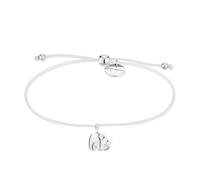 Armband TAMARIS "Schmuck Geschenk Edelstahl Textil Armkette Little Elephant", bunt (silberfarben, weiß), Armbänder, Damen, 24cm, Edelstahl Textil, Edelstahl, Textil, Armband (46527764-0) silberfarben,
