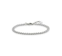 Armband THOMAS SABO "LBA0105-001-12-L19,5V" Gr. 19,5, silber (silberfarben), Armbänder, Damen, 19,5, Silber 925 (recycelt), Panzerarmband (13594465-19,5) silberfarben