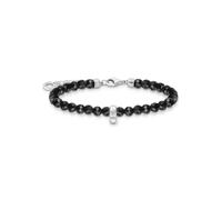 Thomas Sabo A2097-130-11-L19v Armband - Silber + Achat - schwarz - 16 - 19 cm