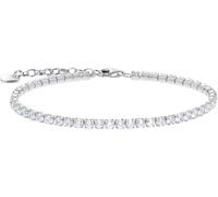Armband THOMAS SABO "Schmuck Silber 925 Tennisarmband" Gr. 19, silber (silberfarben, kristallweiß, kristallweiß), Armbänder, Damen, 19, Silber 925 (recycelt), Armkette, mit Zirkonia (synth.) (92102509