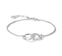 Armband THOMAS SABO "Together Armband silber" Gr. 19, silberfarben, kristallweiß, kristallweiß, Armbänder, Damen, 19, Silber 925 (recycelt), Armband, mit Zirkonia (synth.) (48609566-19) silberfarben,