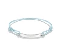 Armband THOMAS SABO "Together Textilarmband" Gr. 24, silberfarben, hellblau, Armbänder, Damen, 24, Silber 925 (recycelt) Textil, Silber 925 (recycelt), Textil, Armband (28639962-24) silberfarben, hell
