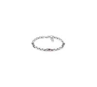 Armband TOMMY HILFIGER "3D FLAG METAL", edelstahlfarben, rot, blau, weiß, Armbänder, Damen, 19cm, Edelstahl, Armband, Emaille (42574239-0) edelstahlfarben, rot, blau, weiß