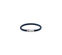 Armband TOMMY HILFIGER "PRINTED CORD", blau, edelstahlfarben, weiß, rot, Armbänder, Damen, 19cm, Edelstahl Nylon, Edelstahl, Nylon, Armband, Emaille (34929306-0) blau, edelstahlfarben, weiß, rot