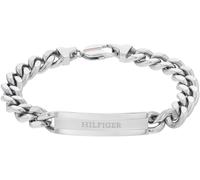 Armband TOMMY HILFIGER "SS24 CLASH", silber (edelstahlfarben), Armbänder, Herren, 19cm, Edelstahl, Armband (62819010-0) edelstahlfarben