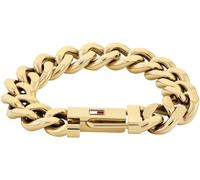 Armband TOMMY HILFIGER "WILD", gold (gelbgoldfarben), Armbänder, Herren, 19cm, Edelstahl, Armband, mit Emaille (61940238-0) gelbgoldfarben
