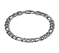 Armband TRUE REBELS "TR303" Gr. 17, gunmetal, Armbänder, Herren, 17, Edelstahl, Armband (52392660-17) gunmetal