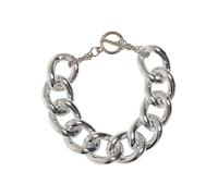 Armband URBAN CLASSICS "Urban Classics Unisex Flashy Chain Bracelet" Gr. L, silber, Armbänder, Damen, L/XL, Aluminium, Armband (33174034-L) silber