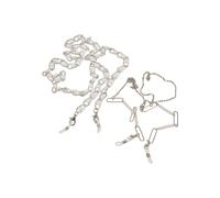 Armband URBAN CLASSICS "Urban Classics Unisex Multifunctional Chain With Pearls 2-Pack", silber, Armbänder, Damen, onesize, Eisen, Armband (76895503-0) silber