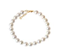 Armband VIVANCE "585/- Gelbgold Süßwasserzuchtperle 7,5-8 mm", gelb, Armbänder, Damen, 18+3cm, Gold, glänzend, Armband (22956743-0) gelb