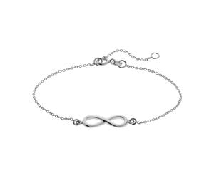 Armband VIVANCE "925/- Sterling Silber Infinity", weiß, Armbänder, Damen, 16+3cm, Silber 925 (Sterlingsilber), glänzend, Armband (58866605-0) weiß