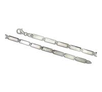 Armband VIVANCE "925/- Sterling Silber Opal weiß", weiß (weiß, weiß), Armbänder, Damen, 20+1cm, Silber 925 (Sterlingsilber), glänzend, Armband (98969823-0) weiß, weiß