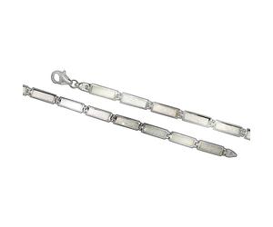 Armband VIVANCE "925/- Sterling Silber Opal weiß", weiß (weiß, weiß), Armbänder, Damen, 20+1cm, Silber 925 (Sterlingsilber), glänzend, Armband (98969823-0) weiß, weiß