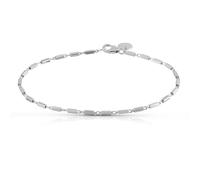 Armband VIVANCE "925/- Sterling Silber rhodiniert", weiß, Armbänder, Damen, 19cm, Silber 925 (Sterlingsilber), glänzend, Armband (28874361-0) weiß