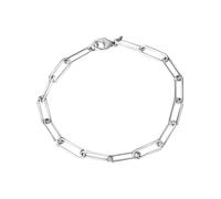Armband VIVANCE "925/- Sterlingsilber Gliederarmband glanz rhodiniert 21 cm", weiß, Armbänder, Damen, 21cm, Silber 925 (Sterlingsilber), glänzend, Armband (99057404-0) weiß