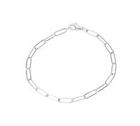 Armband VIVANCE "925/- Sterlingsilber Gliederarmband glanz weiß 19 cm", weiß, Armbänder, Damen, 19cm, Silber 925 (Sterlingsilber), glänzend, Armband (96175944-0) weiß