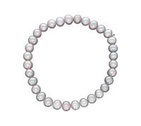 Armband VIVANCE "Süßwasserzuchtperlen lavendel 6mm", lila (lila, lavendel), Armbänder, Damen, 18cm, Metallmix, glänzend, Perlenarmband (33458324-0) lila, lavendel