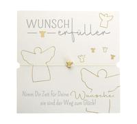 Armband Wunscherfüller 'Schutzengel' weiss/gold, 605994 1 St