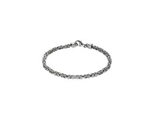 Armband ZEEME "Silber 925 poliert Königskette 3mm breit", weiß, Armbänder, Damen, 21cm, Silber 925 (Sterlingsilber), glänzend, Armband (54489563-0) weiß