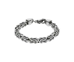 Armband ZEEME "Silber 925 poliert Königskette 8mm breit", weiß, Armbänder, Damen, 22cm, Silber 925 (Sterlingsilber), glänzend, Armband (60357866-0) weiß