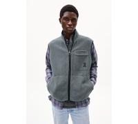 ARMEDANGELS AABLEO FLEECE Herren Fleeceweste aus Bio-Baumwolle space steel S