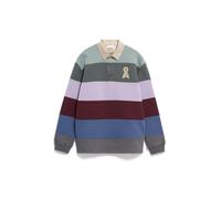 Armedangels - AADRU LS RUGBY FLEECE mystic swamp-steel melange - Gr. - XL