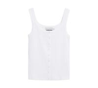 ARMEDANGELS Damen Top aus 100% Bio-Baumwolle Pointelle Fitted White L
