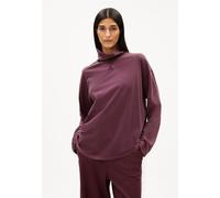 ARMEDANGELS AIDINAA GMT DYE Damen Longsleeve aus Bio-Baumwolle dark cranberry L