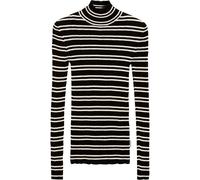 Armedangels - Alaania Chiffron Str Strickpullover Damen black oatmilk