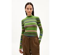 ARMEDANGELS ALAANIA NEW STRIPES - Damen Pullover Slim Fit aus Bio-Baumwolle ivy green-cinnamon dust S