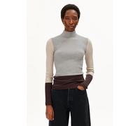 ARMEDANGELS ALAANIA PATCH Damen Strickpullover aus 100% Bio-Baumwolle silver melange-sandstone L