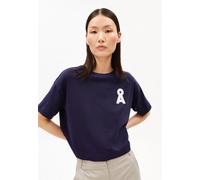 ARMEDANGELS - Women's Albertaraa - T-Shirt, Gr. XL, blau (TintedNavy)