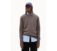 ARMEDANGELS Herren Pullover aus Bio-Baumwolle ALVAARIO Regular Fit Steel Melange-Light Oak-Tree Shade