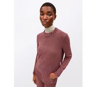 ARMEDANGELS Damen Pullover aus Bio-Baumwolle AMALIAAS GMT DYE Relaxed Fit Dark Berry