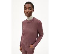 ARMEDANGELS Damen Pullover aus Bio-Baumwolle AMALIAAS GMT DYE Relaxed Fit Dark Berry XL