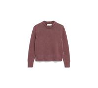 ARMEDANGELS Damen Pullover aus Bio-Baumwolle AMALIAAS GMT DYE Relaxed Fit Dark Berry