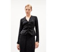 ARMEDANGELS ANAYAA JACQ Damen Bluse Regular Fit aus TENCEL Lyocell Mix black XS