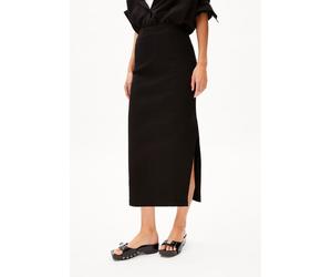 ARMEDANGELS AZITAA RIB Damen Ripp-Jerseyrock aus Bio-Baumwoll Mix black L