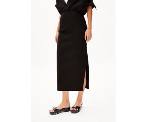 ARMEDANGELS AZITAA RIB Damen Ripp-Jerseyrock aus Bio-Baumwoll Mix black XL