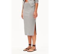 ARMEDANGELS AZITAA RIB Damen Ripp-Jerseyrock aus Bio-Baumwoll Mix silver melange S