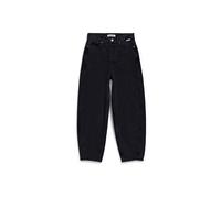 BAARLY HIGH WAIST BARREL JEANS | 100% recycelte Baumwolle Non Stretch - schwarz (26-32)