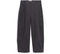 armedangels Damen Webhose Barrel Leg Twill aus Bio-Baumwoll-Mix dark steel XS
