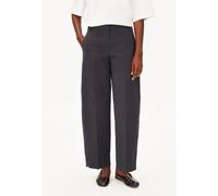 ARMEDANGELS Damenhose Barrel-Leg Twill-Pant aus Bio-Baumwoll-Mix – Dark Steel (Grau) – Gr. S