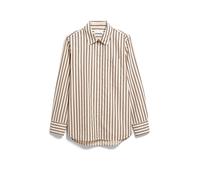 ARMEDANGELS Bluse STRIPE LOOSE SHIRT – gestreift, 100% Bio-Baumwolle – Beige Gr. M
