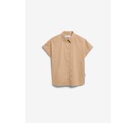 POPLIN LARISAANA BLUSE | 100% Bio-Baumwolle - braun (M)