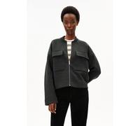 ARMEDANGELS - Women's Cotton-Wool Bomber Knit Jacket - Freizeitjacke, Gr. XL, schwarz (SteelMelange)