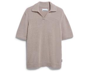 ARMEDANGELS - Boucle Knit - Polo-Shirt, Gr. XXL, grau (Sandstone)