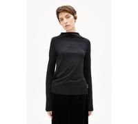 ARMEDANGELS CALUNAA Damen Longsleeve aus Bio-Woll Mix black L