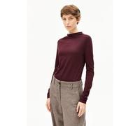 ARMEDANGELS CALUNAA Damen Longsleeve aus Bio-Woll Mix dark cranberry S
